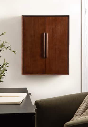 Kate and Laurel McCutcheon Floating Bathroom Cabinet